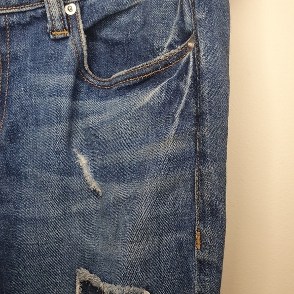 Derek Lam 10 Crosby Denim Mila Patchwork Girlfriend Jeans Size 25 - Picture 4 of 11